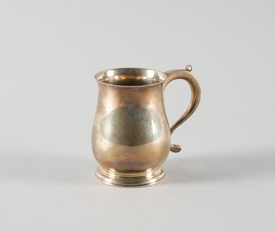 Lot 306 - A SILVER CHRISTENING MUG