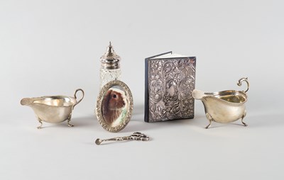 Lot 312 - A GROUP OF SILVER AND SILVER MOUNTED WARES (6)