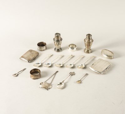 Lot 313 - A GROUP OF SILVER AND SILVER MOUNTED WARES (17)