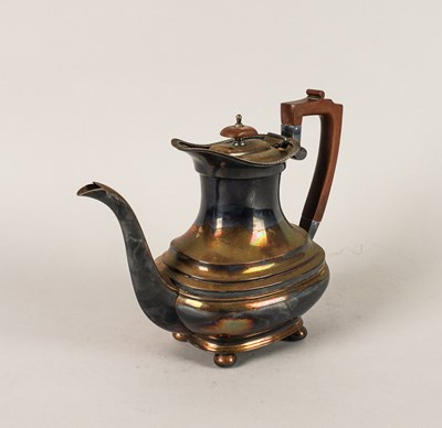 Lot 324 - A SILVER COFFEE POT