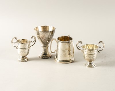 Lot 433 - A LALAOUNIS SMALL VASE AND THREE SILVER ITEMS (4)