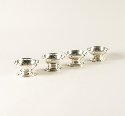 Lot 438 - FOUR SIMILAR GEORGE III SILVER SALTS (4)