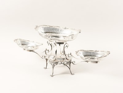 Lot 484 - A SILVER TABLE CENTREPIECE EPERGNE