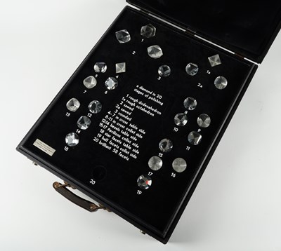 Lot 534 - A CASED COLLECTION OF DIAMOND POLISHING STAGE MODELS