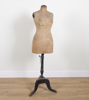 Lot 573 - A POSSIBLY FRENCH DRESS MAKER'S OR TAILORS’S MANNEQUIN