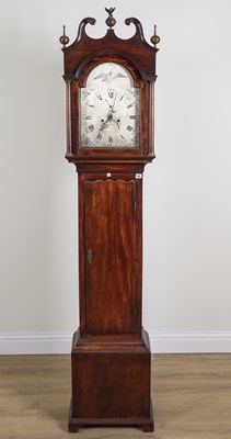 Lot 641 - A MAHOGANY CASED LONGCASE CLOCK