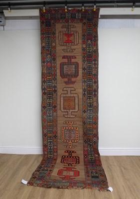 Lot 675 - A CAUCASIAN RUNNER
