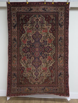Lot 676 - A KASHAN RUG, PERSIAN