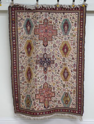 Lot 677 - A SOUMAK FLATWEAVE, CAUCASIAN