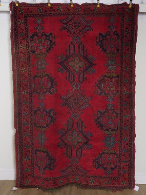 Lot 691 - AN USHAK CARPET, PERSIAN