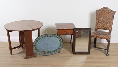 Lot 881 - AN 19TH CENTURY TOLE PEINTE OVAL TRAY (5)