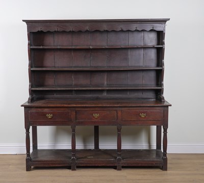 Lot 883 - AN 18TH CENTURY OAK DRESSER