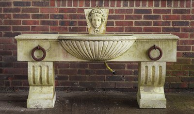 Lot 900 - A RECONSTITUTED STONE WATER FEATURE/EQUINE TROUGH