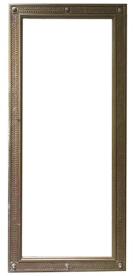 Lot 988 - A LARGE GOLD PAINTED RECTANGULAR WALL MIRROR
