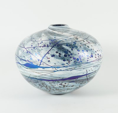 Lot 1007 - PETER LAYTON (BORN 1937) A STUDIO GLASS VASE