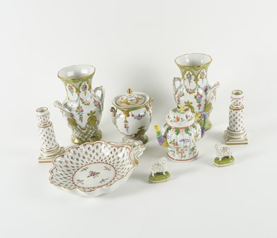 Lot 1024 - A GROUP OF DRESDEN PORCELAINS (11)