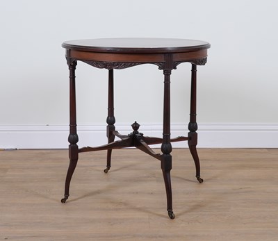 Lot 738 - A VICTORIAN INLAID MAHOGANY CIRCULAR CENTRE TABLE