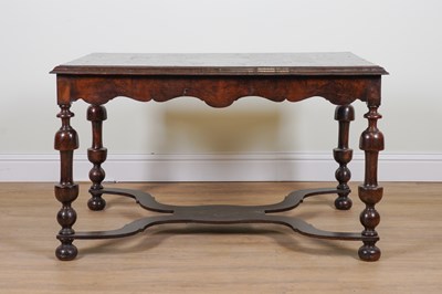 Lot 1005 - A 17TH CENTURY AND LATER RECTANGULAR SPECIMEN WOOD INLAID CENTRE TABLE