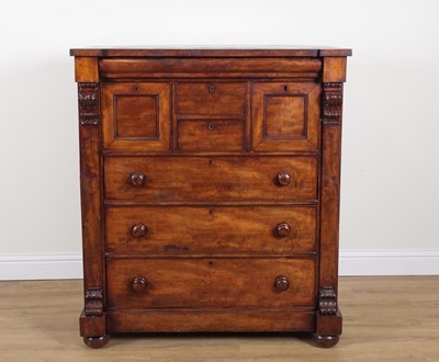 Lot 720 - A 19TH CENTURY SCOTTISH MAHOGANY EIGHT DRAWER CHEST