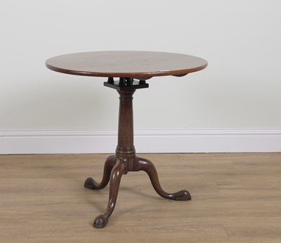 Lot 897 - A MID-18TH CENTURY MAHOGANY TRIPOD TABLE