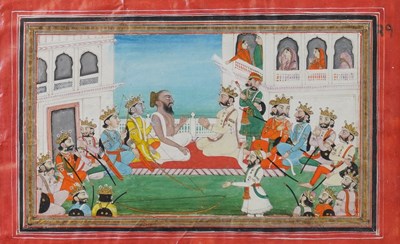 Lot 1287 - AN INDIAN MINIATURE