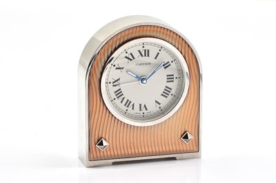 Lot 1700 - A CARTIER ALARM CLOCK