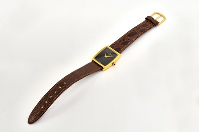 Lot 1715 - A BAUME MERCIER 18K GOLD PLATED DRESS WRISTWATCH