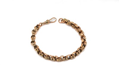 Lot 1803 - A GOLD BRACELET