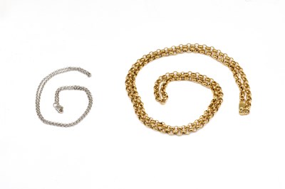Lot 1871 - TWO GOLD NECKCHAINS (2)